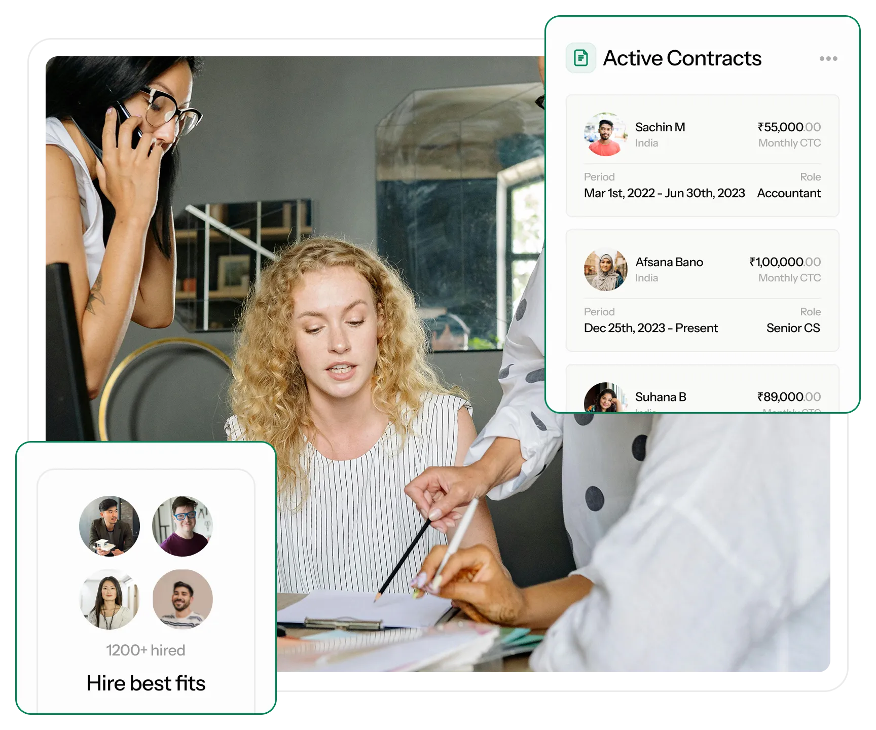 Hiring, payroll, and people ops—done right from Day 1